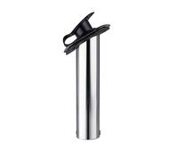 DYYEUAVT Soporte de Acero Inoxidable for caña de Pescar for Barco, Montaje Empotrado, Tapa de PVC de 15/30/90 Grados, Tubo Interior y Junta, Accesorios for Barco(30 Degree)