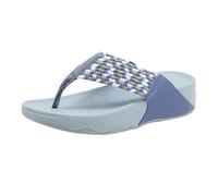 DYYEUAVT Summer Sandals For Women Light Sports Style Comfortable Rubber Large-Sized Thick-Soled Slippers Breathable Slope Heel(Blue,35)