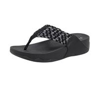 DYYEUAVT Summer Sandals For Women Light Sports Style Comfortable Rubber Large-Sized Thick-Soled Slippers Breathable Slope Heel(Black,37)