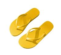 DYYEUAVT Summer Women's Slipper Non-Slip Flip Flops Bathroom Quick Drying Slippers Clip Toe Flat For Home Shower Beach(Yellow,44)
