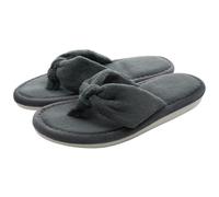 DYYEUAVT Women Home Slippers Open Toes Cozy Fur Flip-flops Winter Indoor Flat Bottom Cloud Slipper Comfortable Shoes(Grey,42-43)