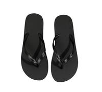 DYYEUAVT Women's Summer Casual Solid Colour Lightweight Comfortable Non-slip Bathroom Beach Pool EVA Round Head Flat Bottom Flip-flops(Black,36-37)