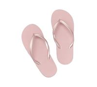 DYYEUAVT Women's Summer Casual Solid Colour Lightweight Comfortable Non-slip Bathroom Beach Pool EVA Round Head Flat Bottom Flip-flops(Pink,42-43)