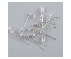 DYYK 10 Uds miniatura 0.07A 3mm 4mm 5mm 1,5 V,3V,6V, 9V,12V, 24V lámpara bombilla Edison incandescente filamento arroz (Size : 4mm 6V)