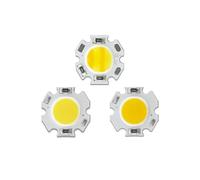 DYYK 5 uds 12V 24V DC lámparas LED COB cuentas blanco cálido blanco tablero de luces de doble Color 3W 5W aluminio redondo 20mm for foco de luz descendente (Color : Warm White, Size : DC 24V_5W)