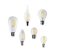 DYYK 6 uds lámpara de filamento LED C35 G45 ST64 A60 lámpara Vintage E14 E27 B22 220V LED globo 4W 6W 8W filamento Edison bombillas LED (Color : 4000K, Size : G45 4W E27 4000K)