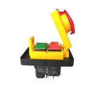 DZ-6-2 15A 250V IP55Waterproof Electromagnetic Drill Push Button Pushbutton Switch Magnetic Machine Switches 5 Pins