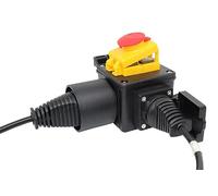 DZ08-2 Enchufe de interruptor de máquina combinado de 220 V con válvula de parada de emergencia y cubierta de silicona transparente