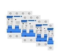 DZ47 2P 3P 4P 6A/10A/16A/20A/32A/40A/50A/63A 400V tipo C Mini disyuntor MCB 35mm montaje en carril Din capacidad de ruptura 6KA 1 Uds(4P,63A)