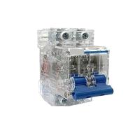 DZ47-63 1P 2P 3P 4P 63a Carcasa transparente 6Ka interruptor unipolar de aire Disyuntor de bajo voltaje(3P,63A)