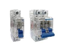 DZ47-63 1P 2P 3P 4P 63a Carcasa transparente 6Ka MCB Interruptor de aire monopolar, mini interruptor de protección de bajo voltaje, 1 pieza (3P,63 A)