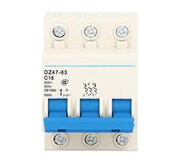 DZ47 63 C16, Disyuntor en Miniatura 3P Interruptor de Disyuntores de bajo Voltaje de Montaje en Riel DIN 400V 16A DZ47-63 AC400V 50Hz Compact AC Dis T