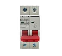 DZ47B-63 24V DC 12V 48V disyuntor batería protector de coche positivo y negativo protección interruptor aislador(2P,40A)