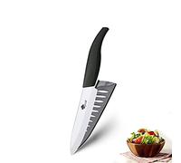 DZCP Cuchillo de Cocina Cuchillos de cerámica Cuchillos de Cocina 3 4 5 5 6 Pulgadas Chef Chef Cock Set + Peeler Blanco Blanco Hoja DE Zirconia Mango Multi-Color HANDA Calidad (Color : 4 Inch Black)