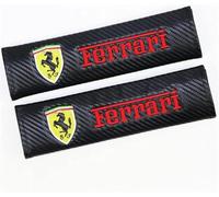 dzggs 2 Piezas Almohadillas para Cinturón de Seguridad para Ferrari California 430 F12 458 488 812 F8 456, Comodidad Antideslizante Transpirable Protectores Cinturon de Seguridad, Interior Accesorios