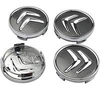 dzggs 4 Piezas Coche Rueda Tapas Centrales para Citroen C4 Cactus 2018-2023 60mm, Tapabujes Rueda Tapa Centro Herrumbre Tapacubos Impermeable Neumáticos Llantas,C