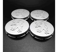 dzggs 4 Piezas Coche Rueda Tapas Centrales para Peugeot 205 GTI 1.9, Tapabujes Rueda Tapa Centro Herrumbre Tapacubos Impermeable Neumáticos Llantas,65MM