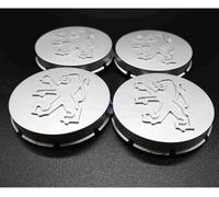 dzggs 4 Piezas Coche Rueda Tapas Centrales para Peugeot 205 GTI 65 mm, Tapabujes Rueda Tapa Centro Herrumbre Tapacubos Impermeable Neumáticos Llantas