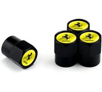 dzggs 4 Piezas Coche Tapas para Válvulas para Ferrari 430 F12 458 488 812 F8 456 Portofino Roma, Prueba Fugas Tapones Antipolvo Tapas de Válvulas de Neumáticos Duraderas Accesorios Neumáticos,B