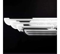 dzggs 4 Piezas Protector Umbral Puerta Coche para Mazda 3 2020-2024, Acero Inoxidable Pegatina para Umbral Coche Tira Umbral AntiarañAzos Coche Estribos DecoracióN,D