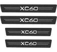 dzggs 4 Piezas Protector Umbral Puerta Coche para Volvo XC60 XC 60, Pegatina para Umbral Coche Tira Umbral AntiarañAzos Fibra Carbono Coche DecoracióN para Estribos