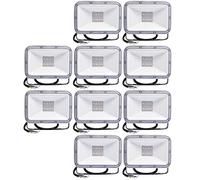 DZHHBSPQ 10 focos LED RGB de 10 W con función de Memoria, 16 Colores, 4 Modos, IP66, Impermeables, de Seguridad, con Control Remoto para decoración de escenarios, paisajes y Jardines.