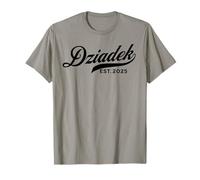 Dziadek EST. 2025 Nuevo Abuelo será Regalos en Idioma Polaco Camiseta