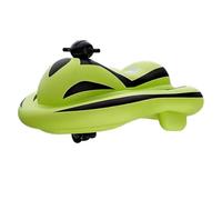 DzkZen Moto De Agua Hinchable con Motor 250w, Barca Hinchable, 6-8 Km/H, Inflable, PortáTil Y Plegable, para Lagos Tranquilos, Acampadas, Viajes En Autocaravana Green