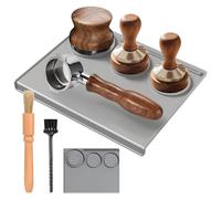 Dzmuero Tamper mat café, Tapete de café, Almohadilla prensador cafe, Alfombrilla silicona para prensa de café, antideslizante, alfombrilla protectora para utensilios de café (Gris)