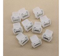DZMZL Clips de retención para molduras de puerta interior, 10 ojales de plástico para BMW E38 E39 525i 528i 740i M5