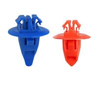 DZMZL Juego de clips de sujeción para guardabarros 90904-67036 azul y nailon rojo 90904-67037 para Toyota 4Runner Tacoma Sequoia Tundra