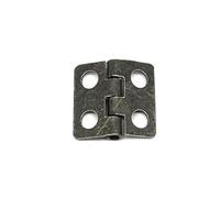 DZNDM0EVT Cabinet Hinges Bisagra Plana for Puerta de gabinete con Tornillos, joyero, Caja de música, Caja for Vino, 12 Uds., Multicolor(Small Bronze,12x13mm)