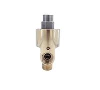 DZNDM0EVT High Speed Rotary Joint, Rotary Joint Two-Way Left/Right-Hand Thread Copper 3/4-1/4 Inch Swivel Fitting 50C(Right-Hand Thread-HS-X)