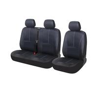 DZNEFYUP Fundas Asientos 1 Y 2 Fundas Asiento Cuero PU Funda Asiento Furgoneta Camión para Opel para Vivar 2022 Funda Asiento Coche(3 Piezas)