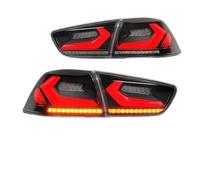 DZNEFYUP Lámpara parada trasera Piloto Trasero Frenos Marcha Atrás Intermitentes Secuenciales Luces Traseras Para Mitsubishi Para Lancer EVO X