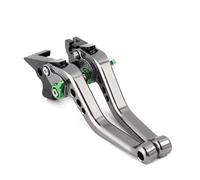 DZNEFYUP Palanca Freno Embrague para Triumph para Tiger 1200 para Explorer XEXC XR 2012-2020 Motocicleta Ajustable Embrague De Freno Mango De Palanca(Verde Titanio)
