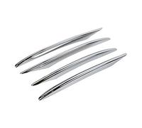 DZNEFYUP Para Mercedes Para Benz Grade E W213 E200 E300L 2016 2017 4 Piezas Tiras Luz Antiniebla Delantera Coche Cubierta Protectora Embellecedora Rejillas de radiador delanteras(Plata)