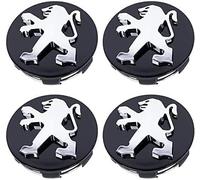 DZPFDC 4 Piezas Tapas centrales para Peugeot 2008 55MM,Tapacubos De Centro,Tapacubos Centrales Llantas,Coche Rueda Centro Tapas,Tapa de Cubo de Rueda