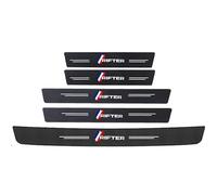 DZPFDC 5 Piezas de Protector de umbral de Puerta de Coche para Peugeot Rifter I 2018-2025, Tira de protección de umbral de Puerta de Fibra de Carbono, película Protectora de Parachoques Trasero