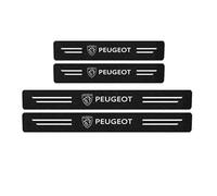 DZPFDC 5 Piezas de Protector de umbral de Puerta de Coche para Peugeot Rifter I 2018-2025, Tira de protección de umbral de Puerta de Fibra de Carbono, película Protectora de Parachoques Trasero,A