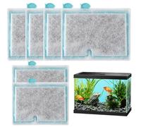 DzpKrka Cartucho de filtro pequeño para acuario, 6 piezas de repuesto, cartuchos de filtro de repuesto para acuarios de agua dulce para eliminar olores y claridad del agua con filtrado
