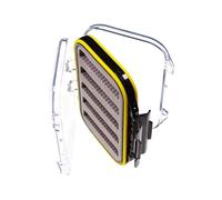 DzpKrka de moscas, almacenamiento ergonómico transparente de doble cara, de aparejos de, para río, lago, arroyo, vadeo, viajes, viajes de un día al aire libre