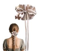 DzpKrka Gomas para el pelo, elásticas, con lazos, bandas de goma suaves con agarre antideslizante para coletas, accesorios de peinado, niñas, fiestas, animadoras