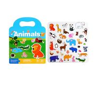 DzpKrka Libro de pegatinas para niños pequeños, Libro de calcomanías,Viajar juguetes de aprendizaje educativo temprano | Activity Sticker Book Toy para entrenamiento de coordinación mano-para niños