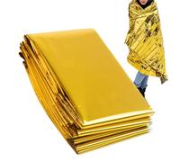 DzpKrka Manta de Rescate, 220 x 140 cm, Equipo de Rescate, Mantas cálidas para Invierno, para Uso de Rescate, Camping, Senderismo, frío, Exterior, Viajes, Emergencia