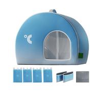 DzpKrka Refrigerador para el frío caliente para mascotas, plegable, interior y exterior, casa inteligente de alta eficiencia con gran mascota con refrigeración duradera para un sueño cómodo