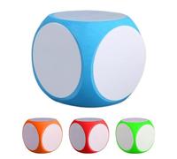 Dzqad 5 Piezas Dados En para Escribir, 10CM Dados De Borrado En Seco De Espuma, Bloques De Pizarras Blancas, para Bricolaje y Niños