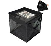 dzqad De Basura Para Exterior Con Tapa,Contenedor De Residuos De 125 Litros - Contenedor Plegable De Reciclaje Para Cocina Sala Camping Y Césped