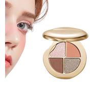 dzqad Paleta de Maquillaje, Maquillaje Iluminador 4 En 1, Rubor Duradero Iluminador Brillo Cosmético para Viaje Rostro Chicas Mujeres Adultas