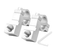 dzqad Soporte para Espejo Retrovisor de Motocicleta,2 Piezas Adaptador Universal de Aleación de Aluminio | Montaje en Manillar de Moto | Para Seguridad En Senderismo Ciclismo Montaña Carretera